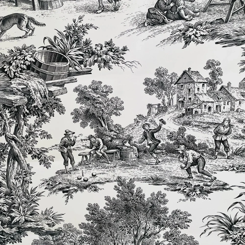 Thibaut Wallpaper and Fabric Pattern:839-T- 6654 Black and White - 1/Roll